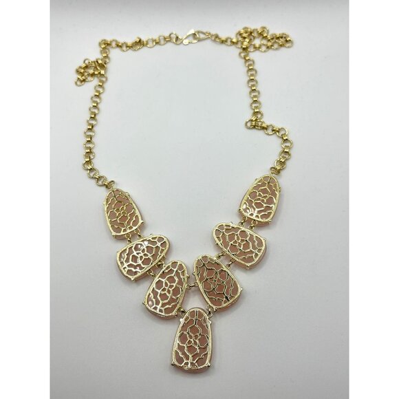 Kendra Scott Gold-Plated Necklace With Rose Quartz Accents - Picture 2 of 6